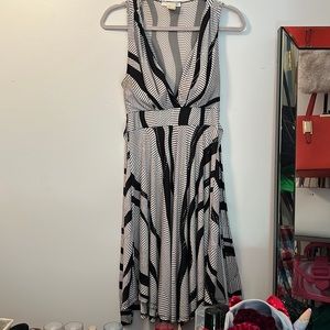 Zebra, Sparkle v-neck dress, flowy skirt